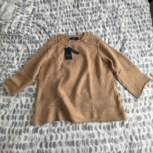 Zara Knit Camel Oversized Sweater